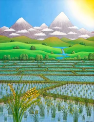 Rizière japonaise, 1997